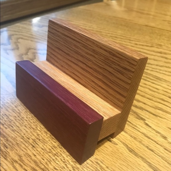 Hand crafted wooden biz card holder - Picture 6 of 10